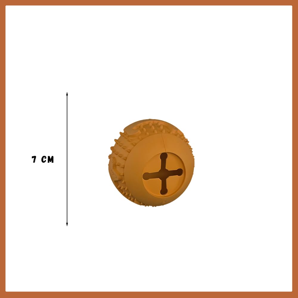 Wildfang® 100% Natural Rubber Dog Chew Toy, Snack Ball Simba, Extremely Durable for Aggressive Chewers Non-Toxic, BPA Free - Image 3