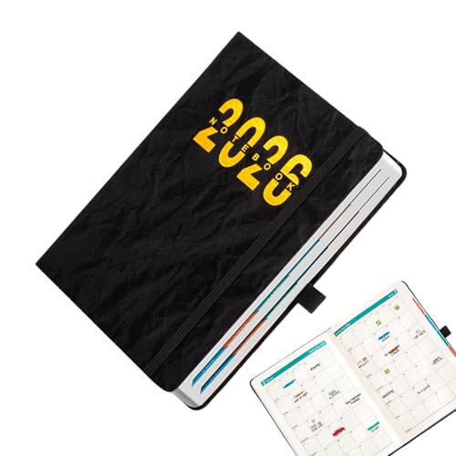 Agenda 2026 con pestañas y cubierta impermeable que resiste el uso diario escolar y de oficina