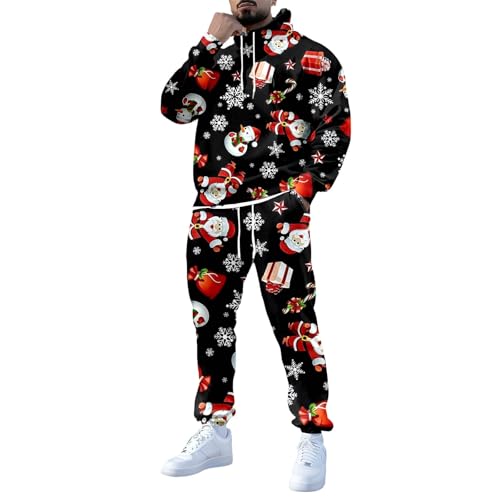 Survêtement Noël homme : l'idée cadeau idéale avec son sweat à capuche et jogging festif