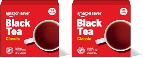 Image of Amazon Saver, Classic Black Tea, 8 Oz, 100 Ct (Pack of 2)