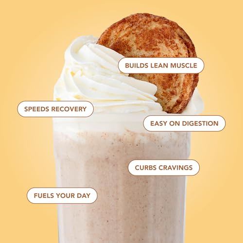 Image of Clean Simple Eats Whey Isolate Protein Powder, Snickerdoodle, Naturally Sweetened, Zero Added Sugar, 20g 100% Grass Fed Protein Powder with Digestive Enzymes, Gluten Free, Non GMO, 30 Servings