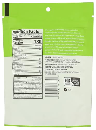 Image of 365 by Whole Foods Market, Organic Hemp Seed, 4 Ounce