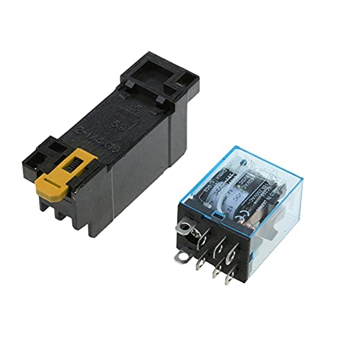 Relais de puissance LY2NJ AC/DC 12V à 220V 10A avec socle de fixation