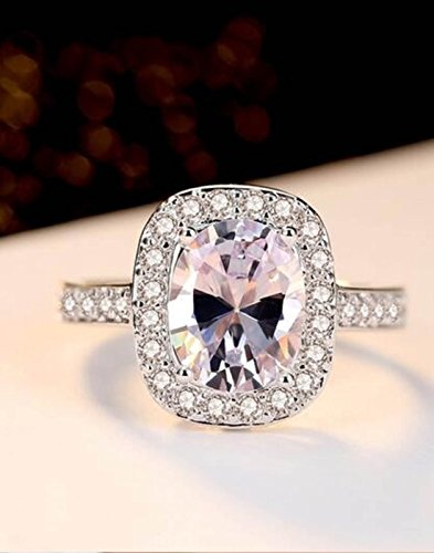Karatcart Platinum Plated Elegant Classic Crystal Adjustable Ring for Women and Girls/Gift - Image 2