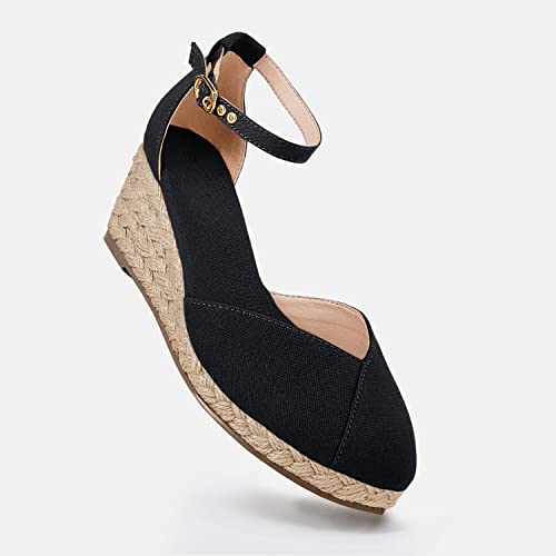 Juliet Holy Womens Espadrilles Sandals Closed Toe Platform Ankle Strap Casual Summer Wedges3