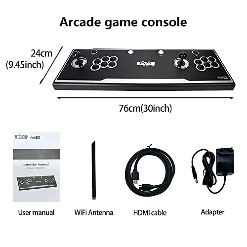 Unico Snk Neogeo Retro Arcade Console Stick, Pre-Loaded 44 Official Genuine Snk Neogeo Classic Games, Support Av & Hdmi Output With 2 Joysticks For Two Players To Play Together #TOP5