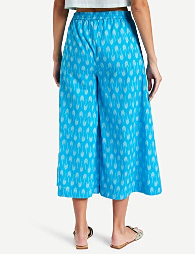 Image of Amazon Brand - Myx Women Cotton Relaxed Fit Palazzo (Available in Plus Sizes)