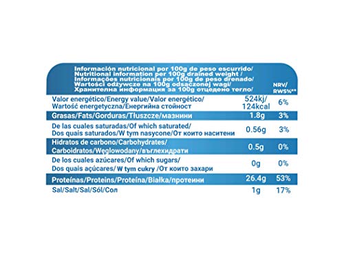 DUMON - 8 eenheden van 160 g ingeblikte natuurlijke lichte tonijn, in zijn eigen sap of water. Ingeblikte vis rijk aan… - Afbeelding 4