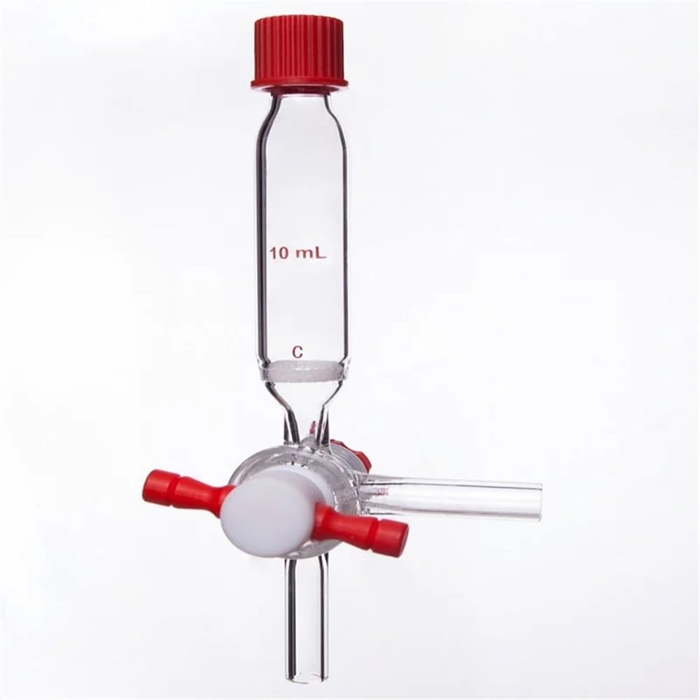 Vetreria da laboratorio Valvola PTFE a T con apertura da 2 mm in vetro borosilicato P13(P130050M)