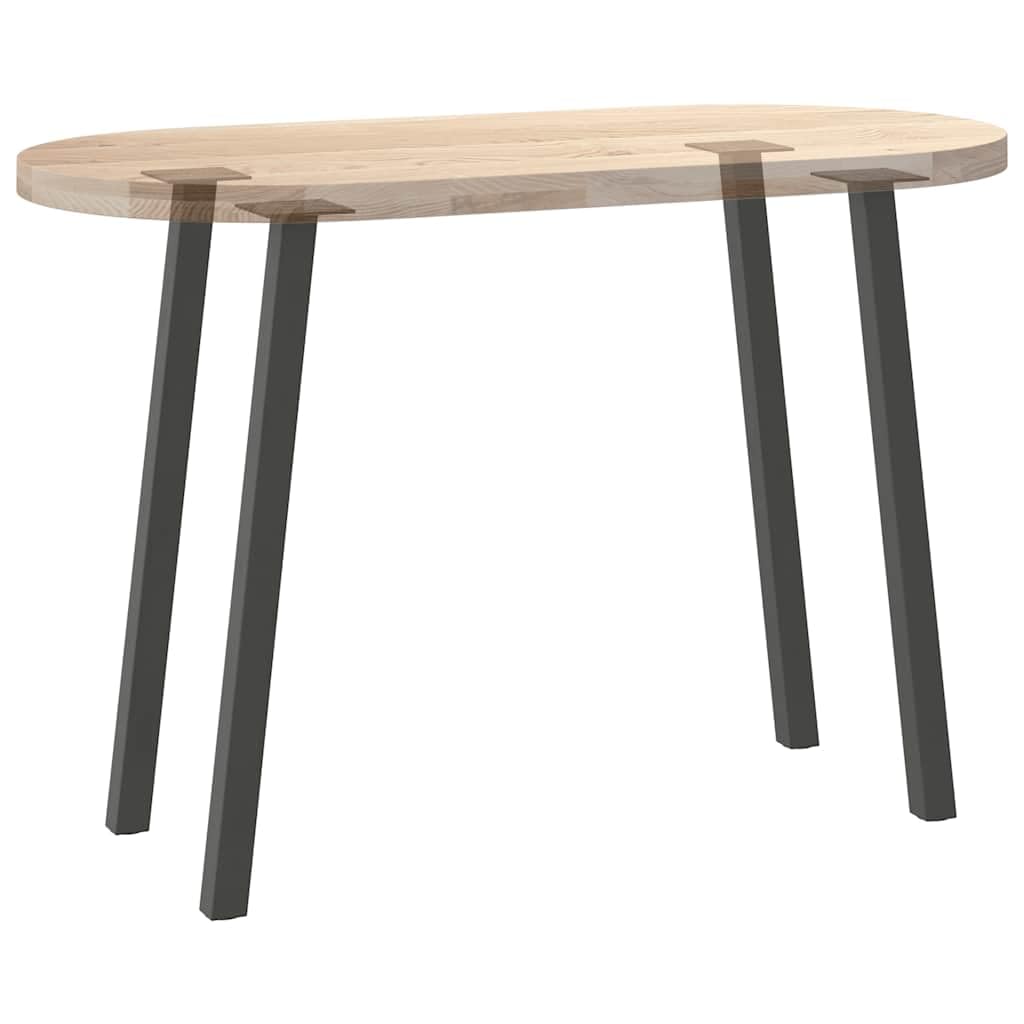 4 gambe per tavolo consolle, colore antracite, 72 cm, in acciaio, per telaio del tavolo, fai da te, stabili, moderne, adatte per tavolo da pranzo, tavolino da caffè, ufficio, legno, metallo