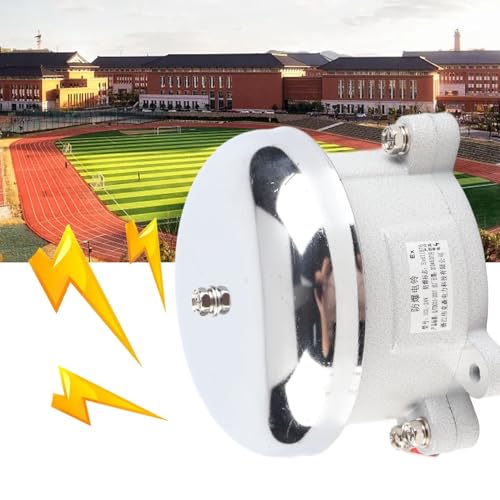 Campainha de alarme de incêndio BORDSTRACT, liga de alumínio de 125 mm à prova de explosão, campainh