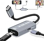 Muchfox USB C to AR Glasses and Charging Adapter, Charger and Play, up to 4K@60Hz PD 100W Fast Charging, Compatible Switch OLED, Steam Deck, iPhone 16, Connect Viture/Rokid/Xreal AR Glasses
