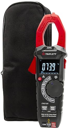 Image of Triplett CM675IR 600A True RMS AC /DC Clamp Meter with 4:1 IR Thermometer with Built-in Laser with Certificate of Traceability to NIST