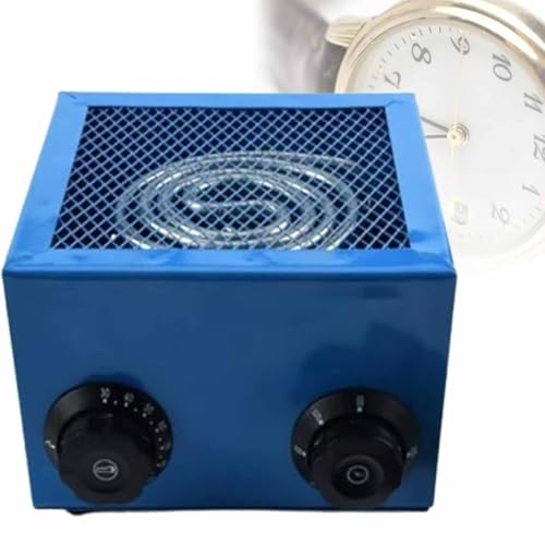 ERICAT Watch Dryer Machine, Electric Watch Dryer with 30-110°C Temperature Adjustment & 0-60min Timing, Double Knob Control & Low Noise Design, Efficient Drying & Evenly Heat, for Watch Repair