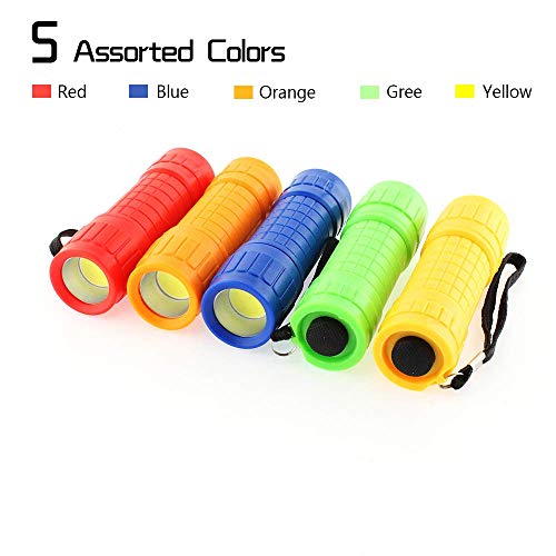30-Pack Small Mini Flashlight Set, 5 Colors, Cob Led Handheld Flashlight With Lanyard,90-Pack Aaa Battery Included For Kids/Night Reading/Party/Camping/Emergency/Hunting #TOP2