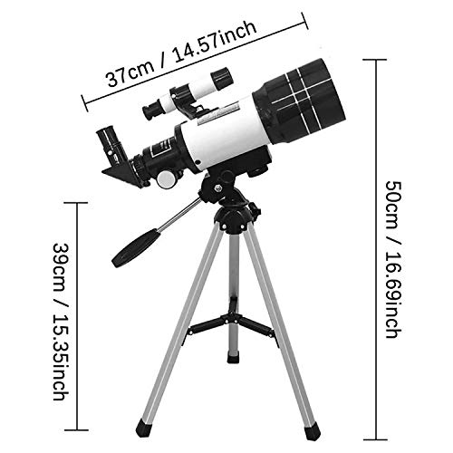 Telescopio refractor astronómico 70 mm apertura 300 mm con trípode miniatura 4