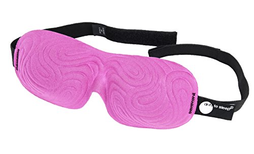 Drift to Sleep Luxury Embossed Sleep mask US Patented Eye Mask Pink or Red