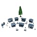 Outland Models Railway Layout Christmas Market and Figure Set 1:220 Z Scale