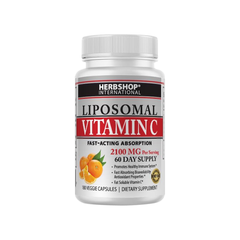 Amazon.com: Herbshop® Liposomal Vitamin C 2100mg - 180 Capsules