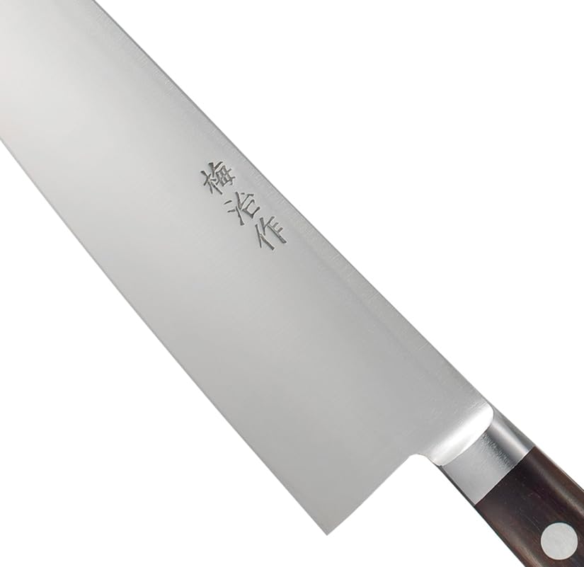 Amazon | 木屋 梅治作 三徳包丁 (鎌型) 180mm 東京製 ハガネ 鋼 黒檀柄