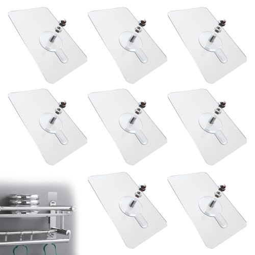 SoeUyd 8 Piezas Colgar Cuadros Sin Agujeros, Ganchos Adhesivos para Pared, Cuelga Cuadros Sin Clavos, para Cuadros, Posters, Fotografías Y Cuadros Decorativos. Ías Y Cuadros Decorativos