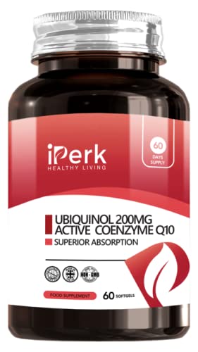 Ubiquinol 200mg 60 Softgel Active Coenzyme Q10 Superior Absorption - 60 Days Supply Made in The UK