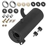Caltric Black Muffler and Kit Compatible with Polaris Sportsman 570 EFI 2014 2015 2016 2017