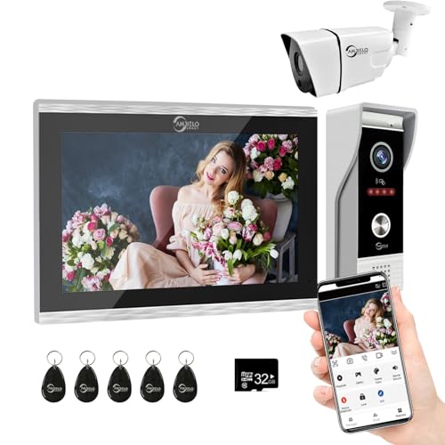 Intercomunicador con Cable, Timbre de Puerta 1080P, Sistema de Monitor táctil de 10 Pulgadas, Tuya WiFi Smart Home Video Intercom Door Phone Kits for Villa Home (1 Timbre+1 Monitor+1 Cámara) Intercomunicador con Cable, Timbre de Puerta 1080P, Sistema de Monitor táctil de 10 Pulgadas, Tuya WiFi Smart Home Video Intercom Door Phone Kits for Villa Home (1 Timbre+1 Monitor+1 Cámara)