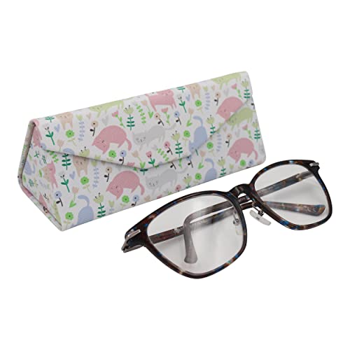 Image of Real Sic Glasses Case for Men and Women - Magnetic Folding Hard Shell Sunglass Holder - Inspired by Adorable Animals