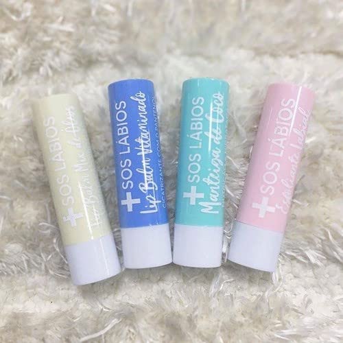 Outras Kit 4 Unidades - Tratamento Intensivo Sos Labios - Recupera E Protege Seus Labios Top Beauty