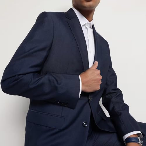 Image of Marks & Spencer Slim Fit Lapel Collar Solid Suit Blazer
