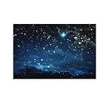 FOCCAR Hermoso arte de pared de galaxia, impresiones en lienzo, imágenes de galaxia espacial, naturaleza, universo, imágenes en lienzo, decoración de pared para decoración del hogar