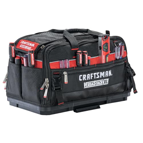 CRAFTSMAN VERSASTACK XL Tool Bag, 22.5”, Durable Polyester, Black and Red (CMST21450) - image 7