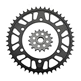  Pignon de moto avant et arrière adapté for Yamaha FZR1000 R 1989-95 GTS1000 93-00 YZF1000 98-00 FZR GTS YZF 1000 530 CNC 17T 47T(17T)