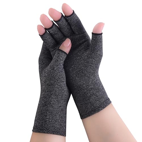 Donfri Gants Anti Arthrose Gants de Compression pour Douleur Canal Carpien Puressentiel Articulations et Muscles Doigts Gants(M)