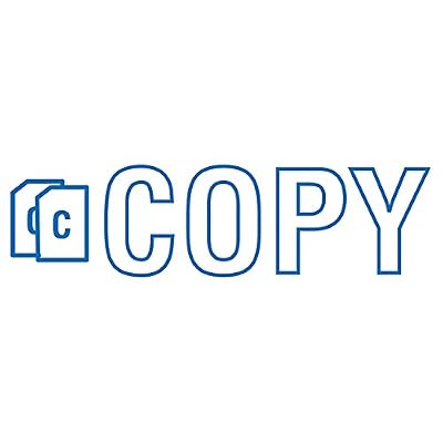 ACCU-STAMP2 Message Stamp with Shutter, 1-Color, COPY, 1-5/8 x 1/2 Impression, Pre-Ink, Blue Ink (035581)