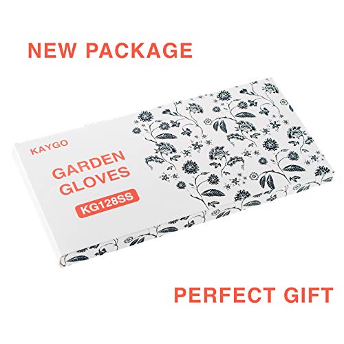 Kaygo Gardening Gloves For Women Kg128Ss, With Synthetic Leather Suede For Gardening And Yard Work,Water Repellent (Medium) #TOP4