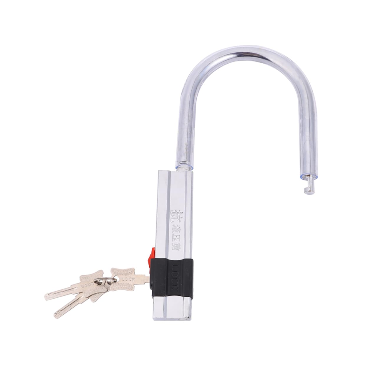 YARNOW 1 Pc antivol vélo en forme de U bike lock door lock Verrouillage pour portail verrou portail protecteur serrure scooter électrique équipement de cyclisme chaîne antivol Silver