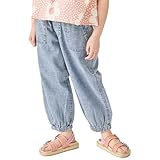 [ever closet] デニム パンツ キッズ 子供 女の子 男の子 長ズボン [ サックス 140 ] ケミカルウォッシュ バレルレック ジーパン 春 夏 子供服 キッズ服 エバークローゼット