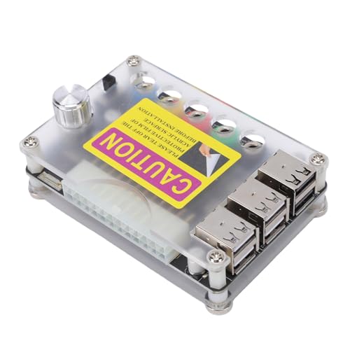 Caja acrílica de placa de expansión USB Headerbs con 6 puertos QC3.0 y voltaje ajustable 3