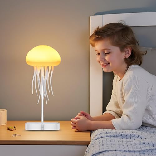 Wonderlit Jellyfish Motion LED Lamp, Multi-Color LED, USB-C Rechargeable, Dual