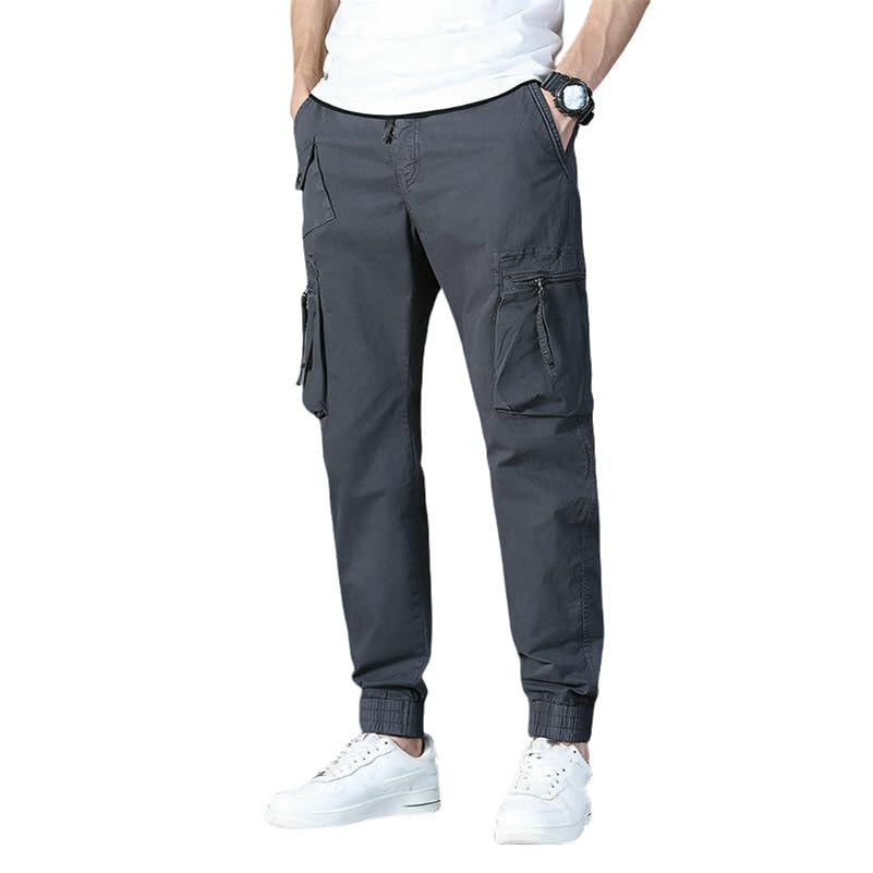 Pantalon cargo ample pour homme grand confort à poches