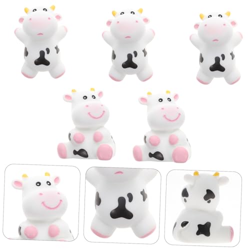 Ciieeo 5 Peças Decoração De Bolo De Vaca Topper De Bolo De Vaca Leiteira Enfeite De Bolo De Vaca Bri