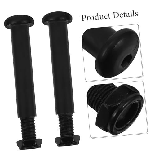 OSOLADY 1 Pair Fitness Equipment Elliptical Trainer Pedal Replacement Trainer Stability Tool Fitness Machine Part Exercise Machine Part Fitness Part Pedal Bolts. Accessory Steel Black - Thumbnail 2