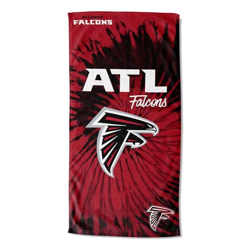 Image of Northwest NFL Atlanta Falcons Unisex-Adult Beach Towel, 30 inch x 60 inch, Psychedelic