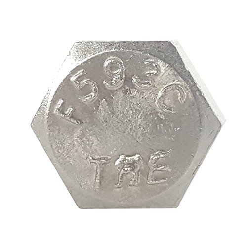 1/4-20 X 1-1/2" Hex Head Cap Screw Bolts, External Hex Drive, Stainless Steel 18-8, Full Thread, Bright Finish, Flat Point, Quantity 25 By Fastenere #TOP3