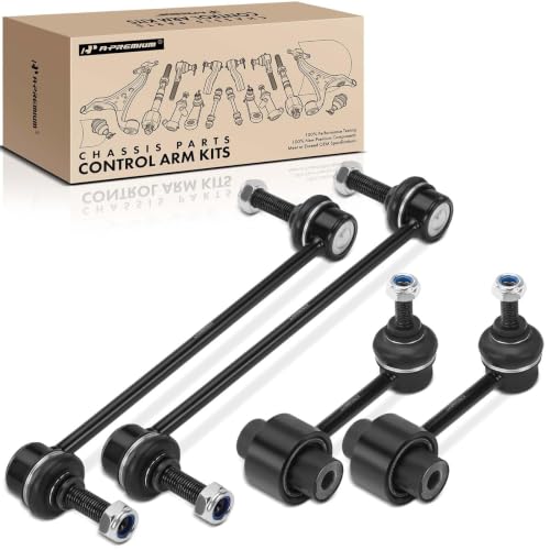 WRD-21 Rear Stabilizer Bracket Bolts - 2018-2019 Subaru Crosstrek, 2019 Crosstrek Hybrid, & 2019 Forester 4 A-Premium Set of 4, Front & Rear Sway Bar Links Kit Stabilizer Bar Links, Compatible with Scion FR-S 2013-2016, Subaru BRZ 2013-2020 & 2022-2024, Toyota 86 2017-20220, GR86 2022-2024