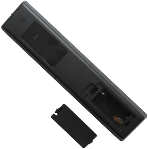 پوئتي view of the remote control with AAA batteries inserted