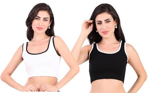 Image of SriSaras Women's Premium Cotton Strechable Tank Tops