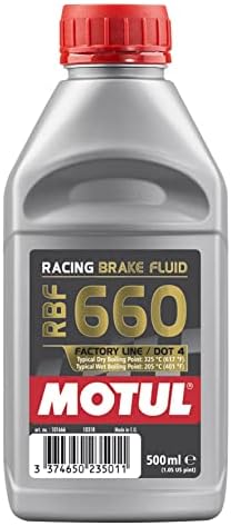 Motul 847205 RBF 660 Factory Line Dot-4 100 Percent Synthetic Racing Brake Fluid - 500 ml